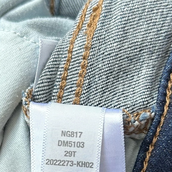 Madewell Flare Jeans Pant High Rise Demi-Boot Dark Stretch Blue Denim 29T - Picture 15 of 16